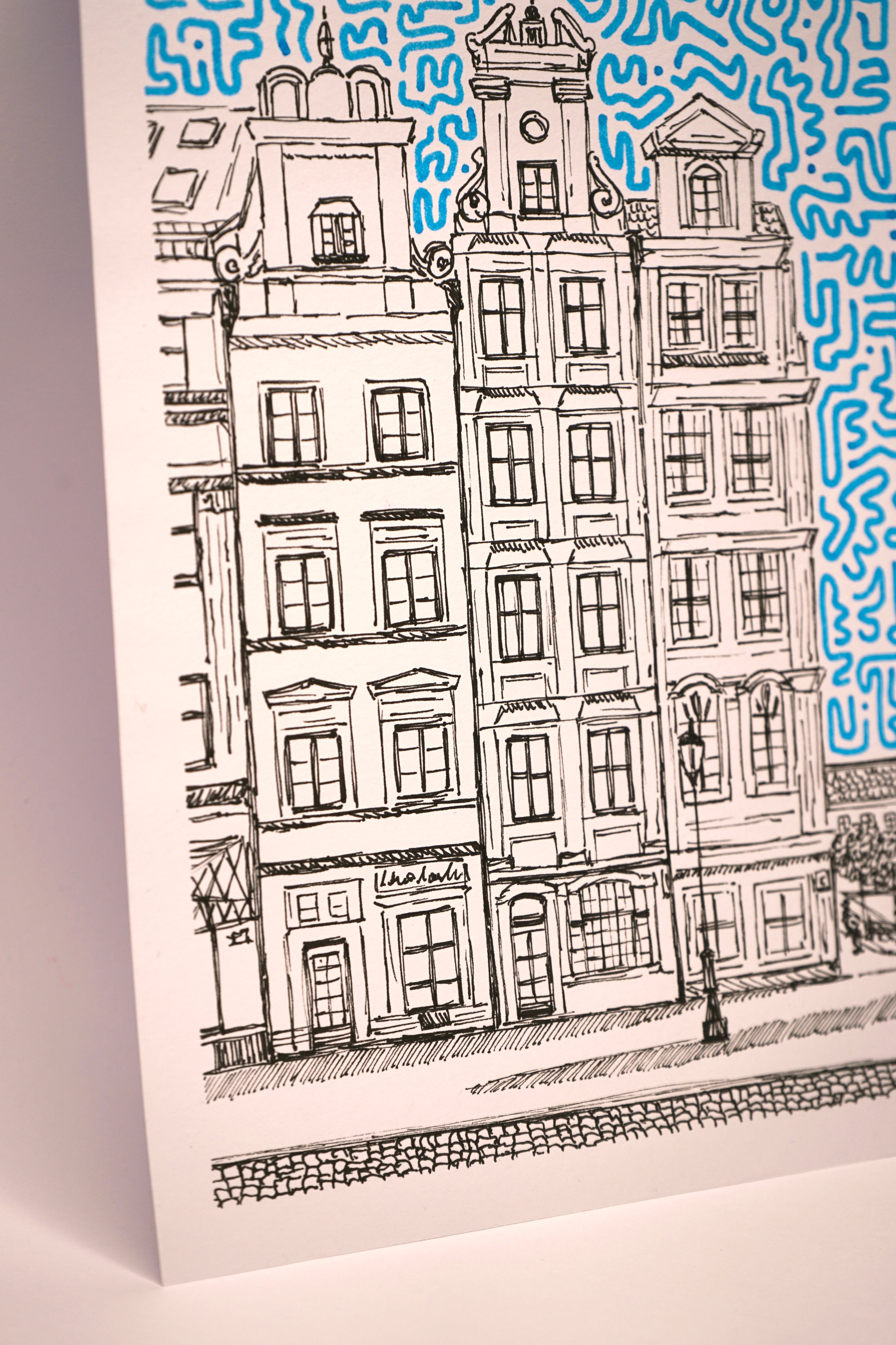 "CITY LINES" ORIGINAL ARTWORK A5